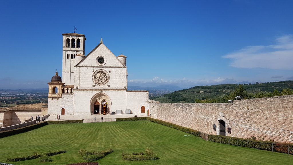 Assisi beroemde kerk van Franciscus