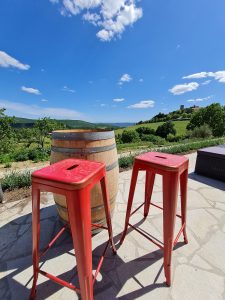 Prive terras met uitzicht op Montegabbione