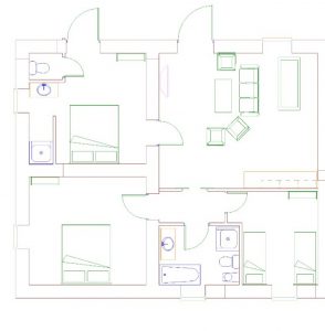 Holiday appartement Umbria floorplan