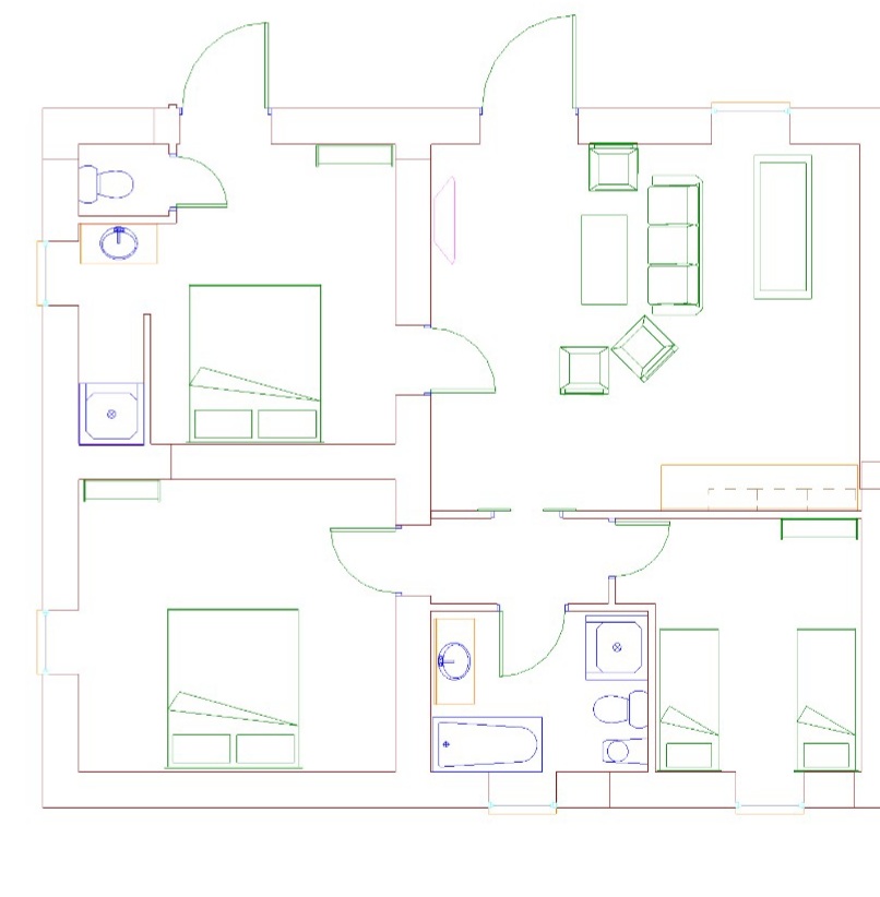 Vakantieappartement Umbrie plattegrond